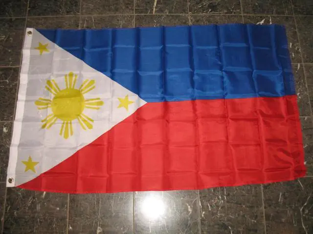 Alt view image 2 of 4 - TRONOVIA 3x5 Philippines Flag Filipino Philipines Country Banner Pennant Indoor Outdoor