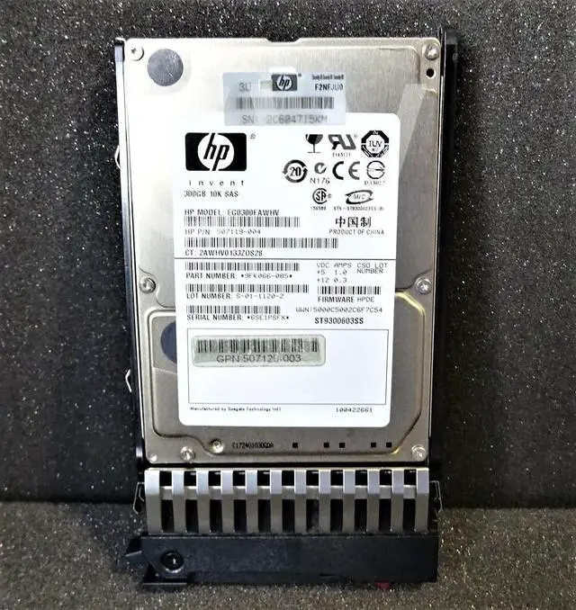 Main image of EG0300FAWHV 507119-004 HP 300GB 10000RPM 6Gb/s SFF DP SAS 2.5" HDD Hard Drive