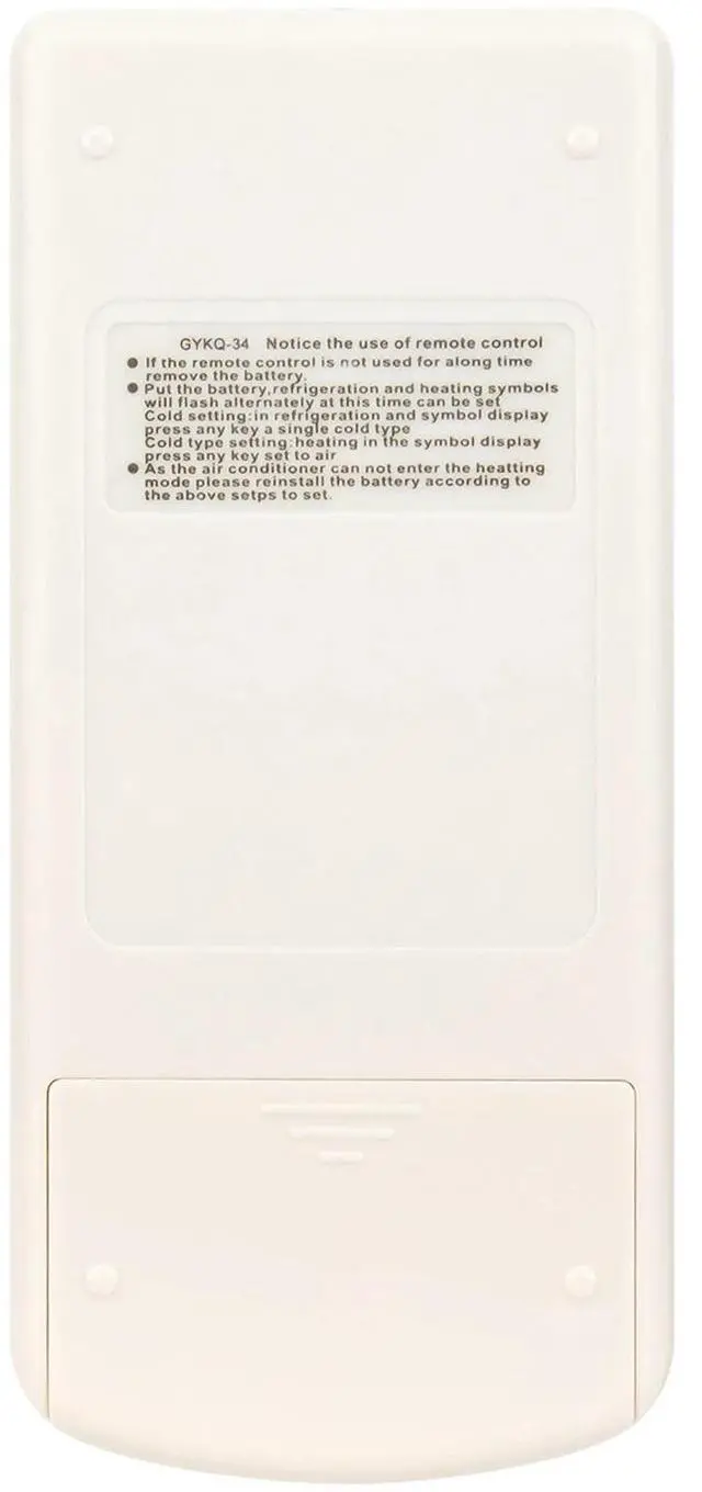 Alt view image 3 of 3 - Tronovia Replace Remote Control for Black Decker Air Conditioner GYKQ-34E BPACT14HWT