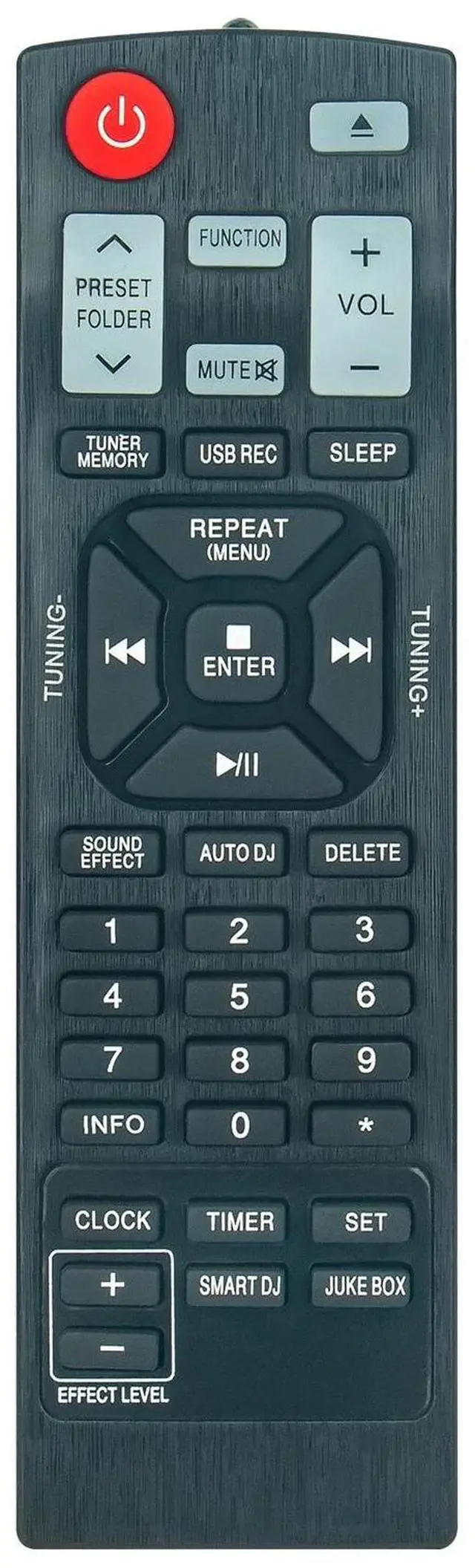 Alt view image 2 of 3 - Tronovia Replace Remote Control for LG Mini Hi-Fi System CM9730 CM9730F CM9730FB