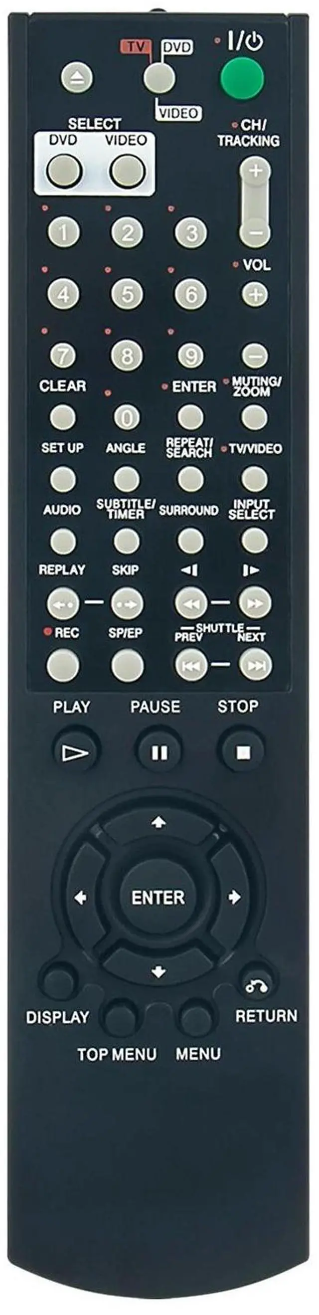 Alt view image 2 of 3 - Tronovia Replace Remote Control for Sony DVD VCR SLV-D350P SLV-D251P SLV-D370P RMTV504A