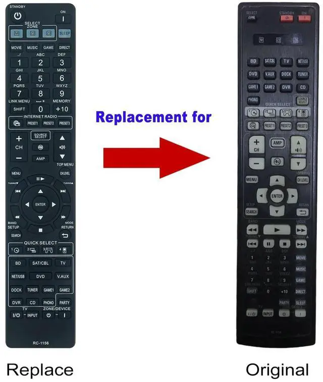 Alt view image 2 of 3 - Tronovia Replace Remote Control for Denon Receiver AVR-1912 AVR-2312 AVR-1712 AVR-2312CI