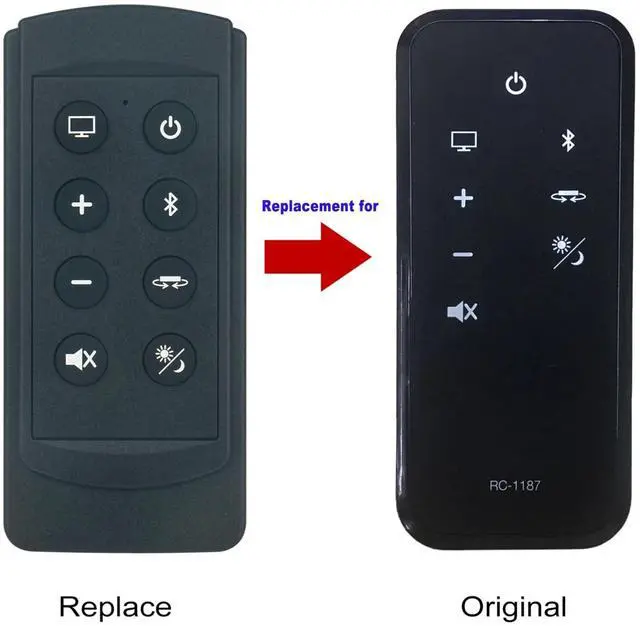 Alt view image 2 of 3 - Tronovia Replace Remote Control for Denon Sound Bar DHT-T100 DHT-T110 DHT-S514