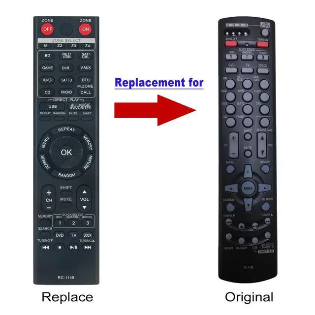 Alt view image 3 of 3 - Tronovia Replace Remote Control for Denon AV Receiver AVR-891 AVR-A100 AVR-3311