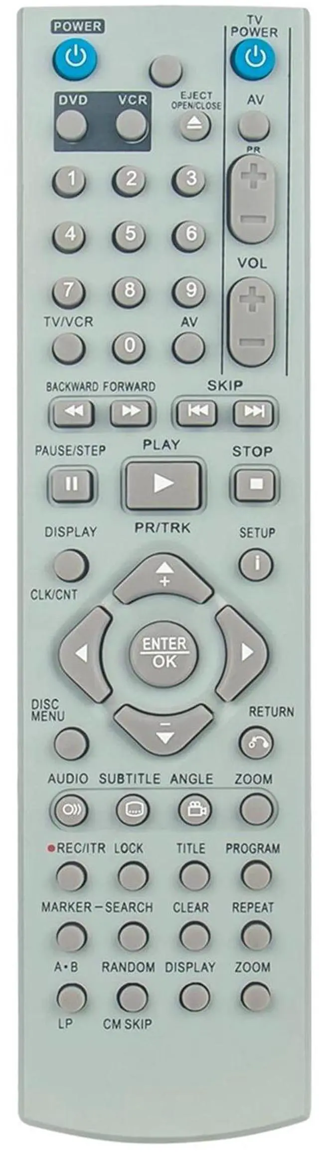 Main image of Tronovia Replace Remote Control for LG DVD PlayerVCR V180 V160 V181 V280 V271