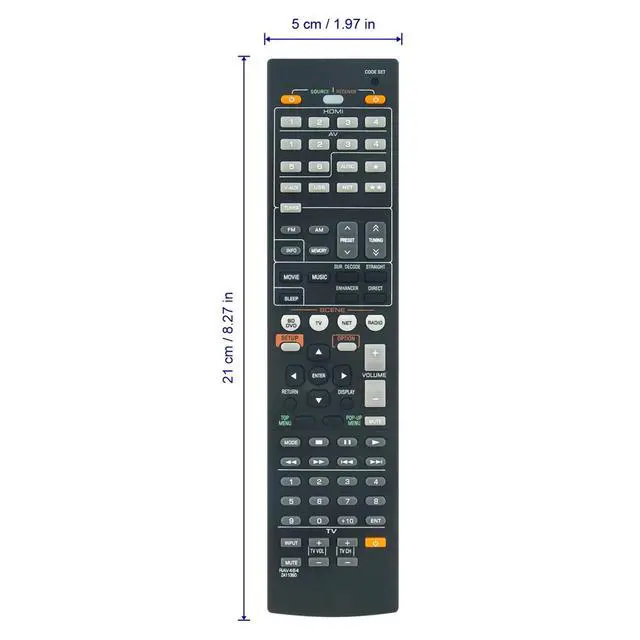 Alt view image 2 of 3 - Tronovia Replace Remote Control for Yamaha AV Receiver RX-V473 RX-V371 HTR-4065
