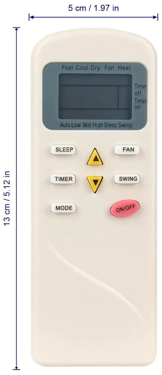 Alt view image 3 of 3 - Tronovia Replace Remote Control for TCL/Pioneer/Peabody/Videocon/Mastertech AC 9000 BTU GYKQ-05
