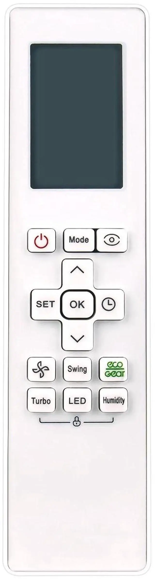 Alt view image 2 of 3 - Tronovia Replace Remote Control for Midea Samsung Air Conditioner RG10L1(G2HS)/BGEFU1
