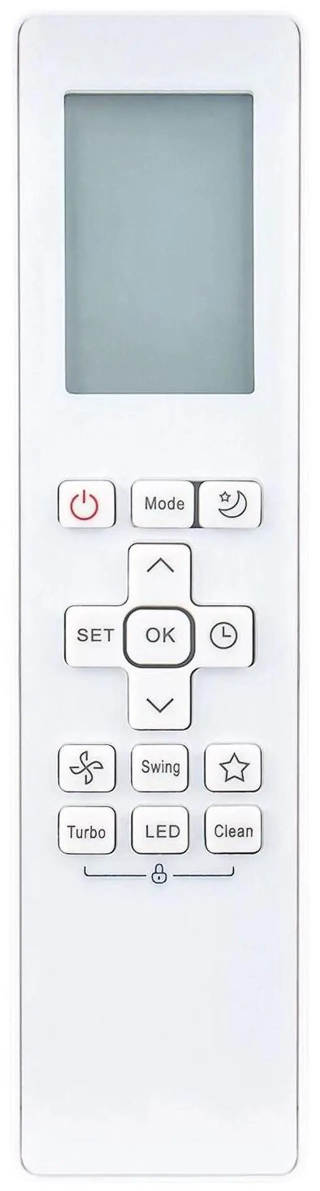 Alt view image 2 of 3 - Tronovia Replace Remote Control for Midea Samsung AC RG10B(K1)/BGEFU1
