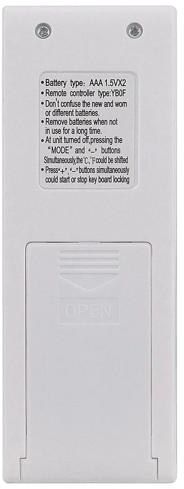 Alt view image 2 of 3 - Tronovia Replace Remote Control for Gree Air Conditioner YB1FA YB1F2 YBOF1 YBOF2 YBOFB Y502K