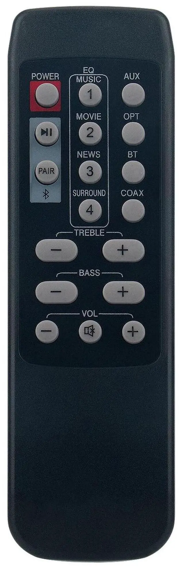 Alt view image 2 of 3 - Tronovia Replace Remote Control for Nakamichi NK6 Soundbar Sound Bar Speaker System