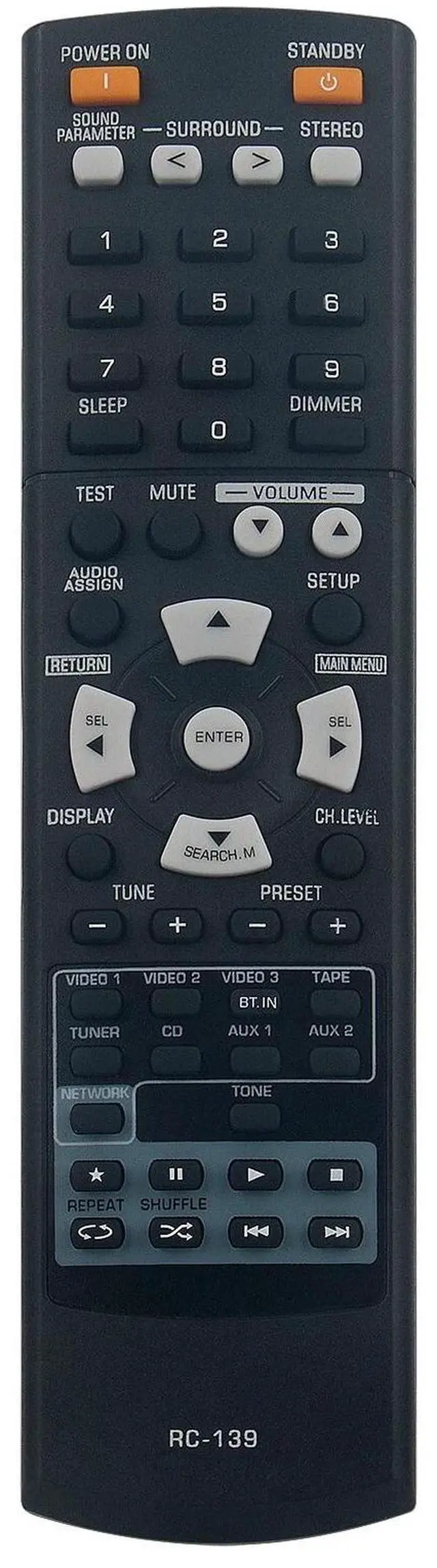 Alt view image 2 of 3 - Tronovia Replace Remote Control for Sherwood AV Receiver RD-606i RD-6506 RD6506 RD606i