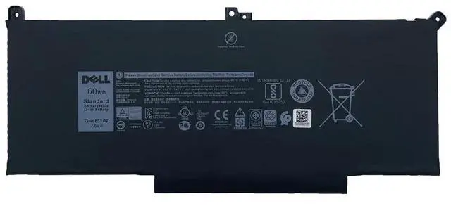Main image of OEM  F3YGT 60Wh 4-Cell Battery For DELL Latitude 7280 7290 Latitude 7380 7390 Latitude 7480 7490 Notebook Alternant Part Number: DM3WC 0DM3WC 2X39G 02X39G DJ1J0 0NF0H PGFX4 451-BBZL