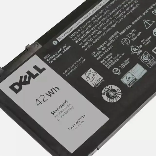 Alt view image 4 of 4 - OEM Dell WDX0R Battery 42Wh Li-ion for Latitude 3180 / 3189 / 3480 / 3580 / 3379 & Vostro 5468 3CRH3