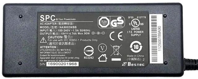 Alt view image 2 of 7 - OEM SPC AC Charger Adapter for Acer Aspire Laptop Computer