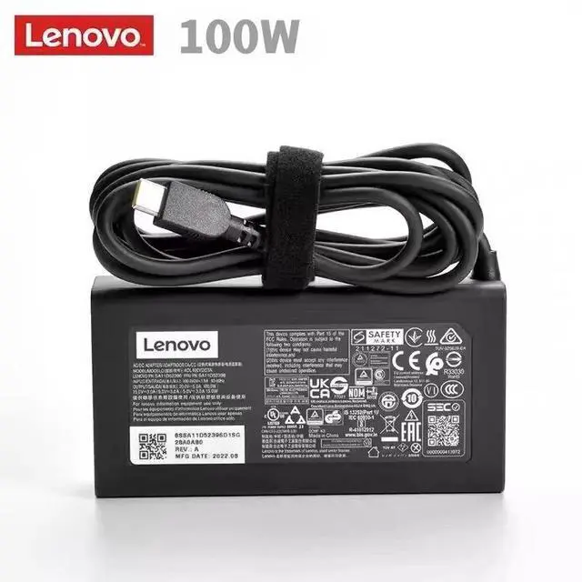 Alt view image 2 of 5 - OEM  Lenovo 100W 20V 5A USB-C Charger AC Adapter ADL100YDC3A 5A11D52398 NEW