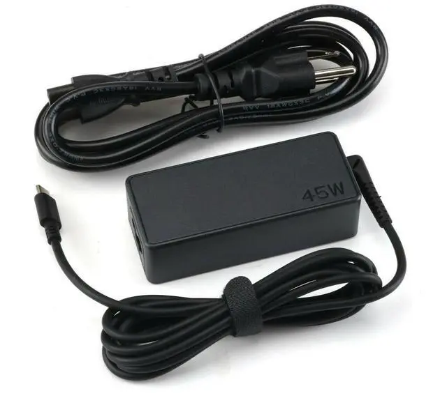 Alt view image 7 of 7 - OEM 45W USB-C Adapter for Lenovo ThinkPad Yoga T480 T580 E490 E580 C630