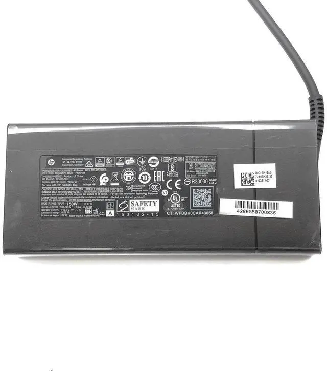 Alt view image 2 of 6 - OEM  150W HP AC DC Adapter Charger for EliteBook 1050 G1 Notebook PC