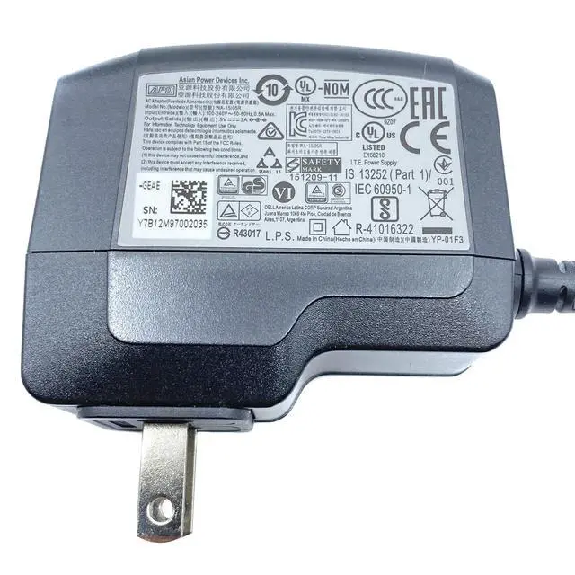Alt view image 3 of 6 - OEM  APD for Dell Wyse N10D 3040 5V 3A AC Adapter 4.0x1.7mm 08KV5W OEM
