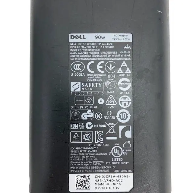 Alt view image 2 of 7 - OEM Dell AC Adapter For Latitude E7240 E7250 E7440 Laptop Charger 90W
