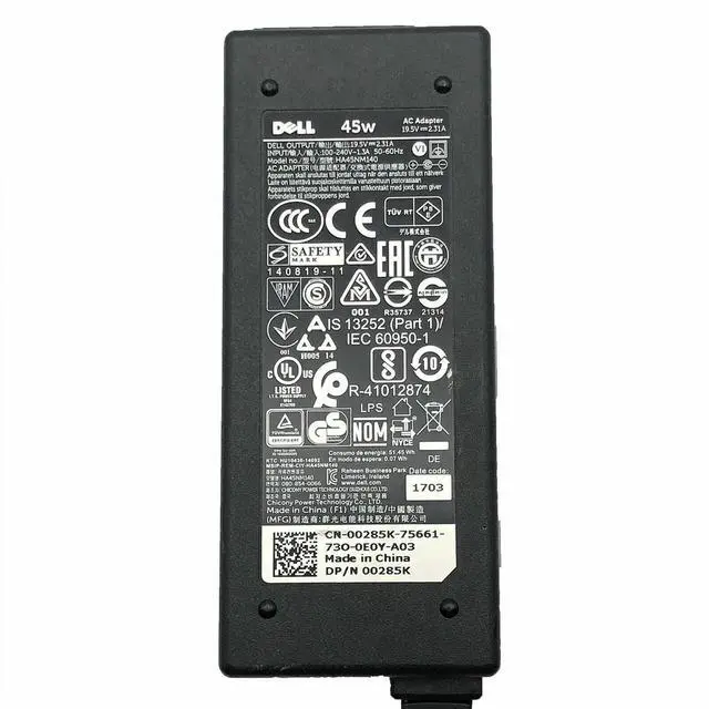 Alt view image 2 of 7 - 45W OEM Dell AC Adapter Charger for Dell Inspiron 15 5565 5567 5568