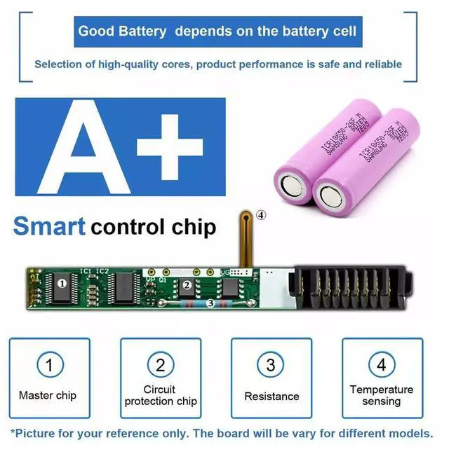 Alt view image 6 of 6 - Tronovia PABAS098 PA3534U-1BRS Battery for Toshiba Satellite PA3727U PA3535U Laptop