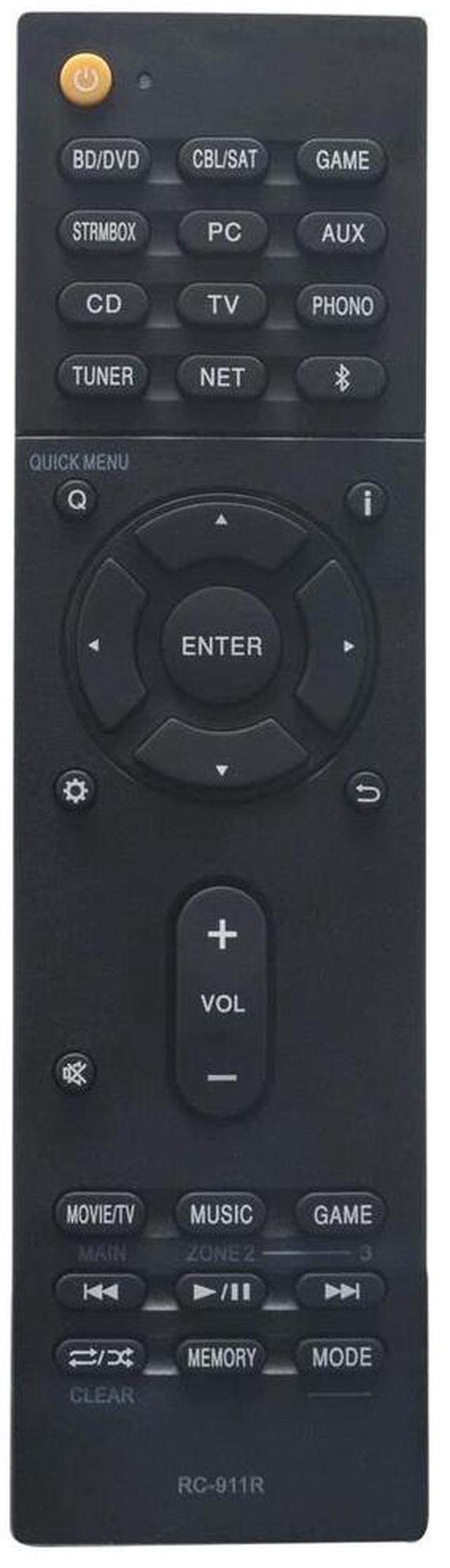 Main image of Tronovia RC-911R Replace Remote for Onkyo Receiver TX-RZ630 TX-RZ830 TX-NR555 TX-NR575
