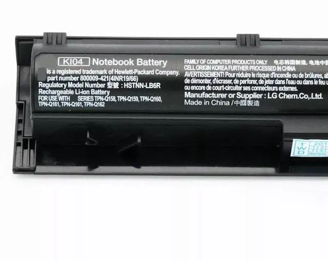 Alt view image 2 of 4 - Tronovia KI04 15.2V 48WH 800049-001 800050-001 800010-421 HSTNN-DB6T AB254SA Laptop Battery for HP Pavilion 14-ab000 15-ab000 17-G0 00 17-g024NG