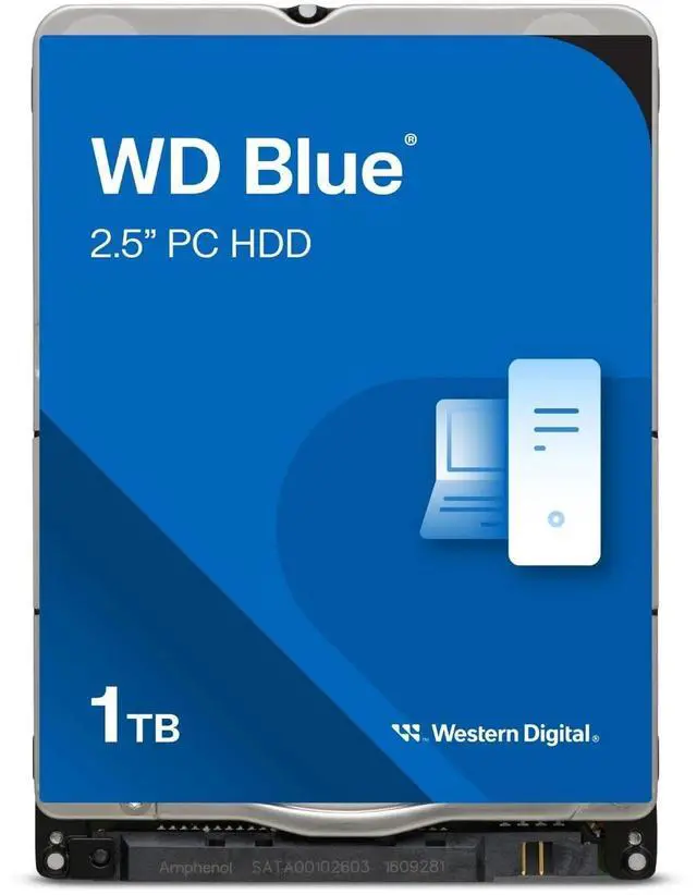 Alt view image 3 of 3 - Western Digital Blue (5400 RPM, 2.5", SATA III, 128MB Cache) 1TB WD10SPZX