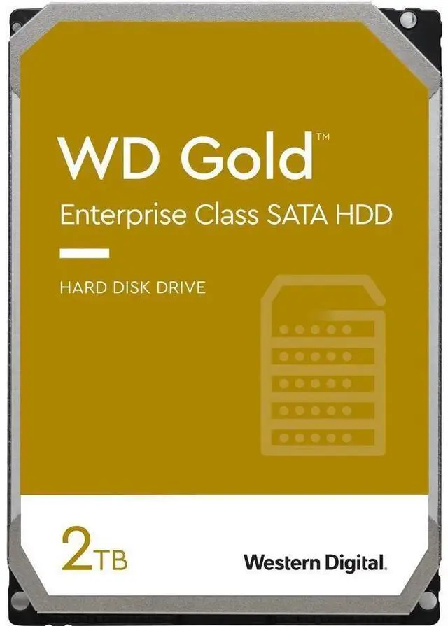 Alt view image 2 of 3 - WD Gold 2TB WD2005FBYZ Hard Disk Drive - 7200 RPM Class SATA 6 Gb/s 128MB