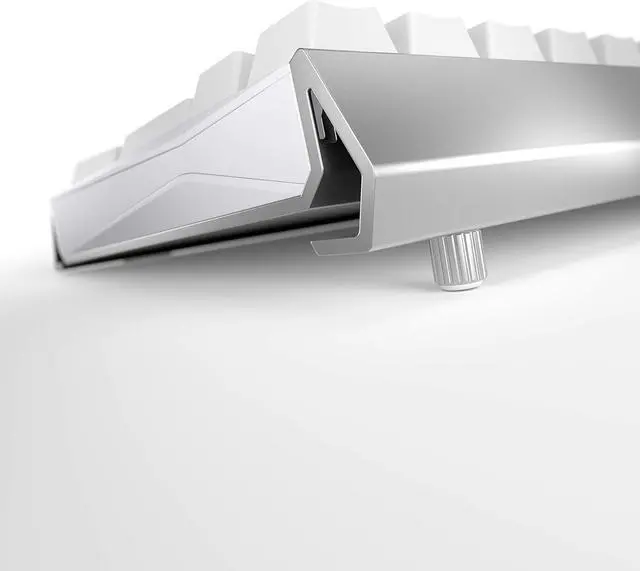Alt view image 3 of 4 - Cherry MX 3.0S Wired Mechanical Gaming Keyboard, full-size with durable aluminum housing, MX Red Silent switches, RGB backlit with 16M+ colors, premium pure white design from the makers of MX.