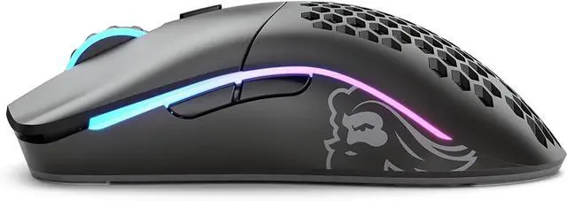 Alt view image 2 of 4 - Glorious Model O Wireless Gaming Mouse  Superlight 69g Honeycomb Design, RGB Lighting, Ambidextrous, Lag-Free 2.4GHz Wireless, Up to 71h Battery Life  Matte Black