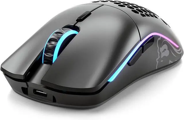 Alt view image 3 of 4 - Glorious Model O Wireless Gaming Mouse  Superlight 69g Honeycomb Design, RGB Lighting, Ambidextrous, Lag-Free 2.4GHz Wireless, Up to 71h Battery Life  Matte Black