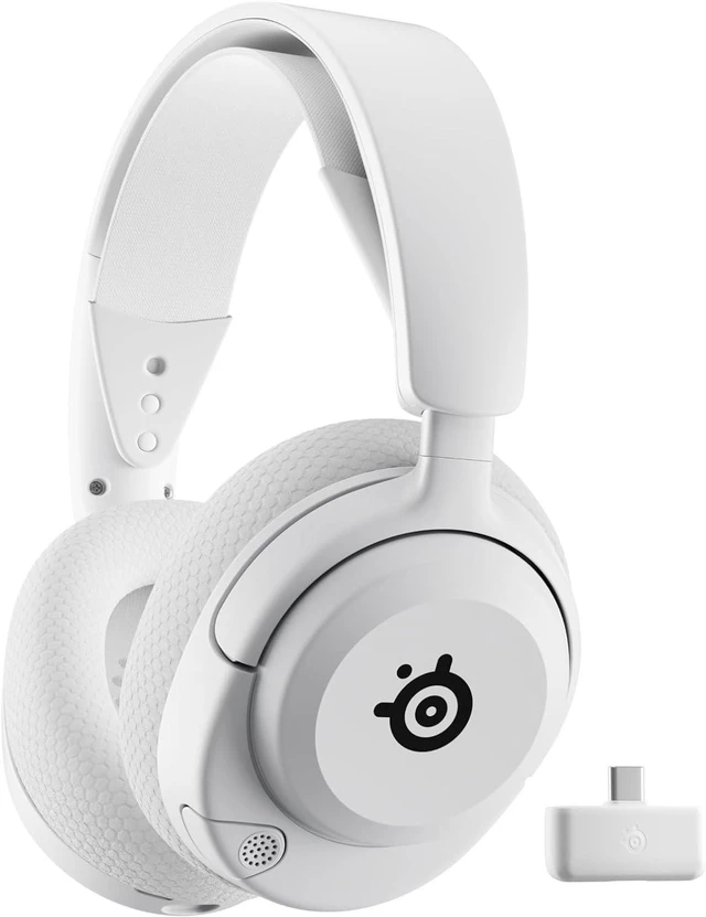 Main image of SteelSeries Arctis Nova 5 Wireless Gaming Headset (White) Multi-system with 2.4GHz & BT, 100+ audio presets, 60hr battery, Gen 2.X mic, neodymium drivers, works with PC, PS5, PS4, Switch & mobile