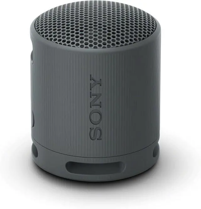 Main image of Sony SRS-XB100 Portable Bluetooth Speaker  Lightweight, IP67 waterproof & dustproof. 16h battery, hands-free calling, versatile strap. Super-compact design for travel, shower & outdoor use.