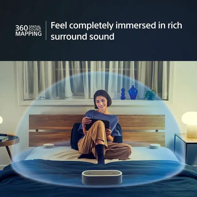 Alt view image 2 of 4 - Sony HT-AX7 Portable Theater System  Cinematic surround sound for tablet, phone, laptop & projector. 30h battery, easy Bluetooth connection, compact design for immersive audio anywhere.