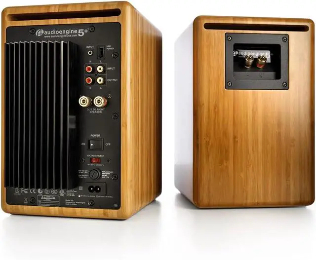 Alt view image 4 of 4 - Audioengine A5 Powered Bookshelf Speakers  150W premium stereo sound. Ideal for music, gaming, turntables & home theater. High-performance studio monitor design delivers powerful, clear audio