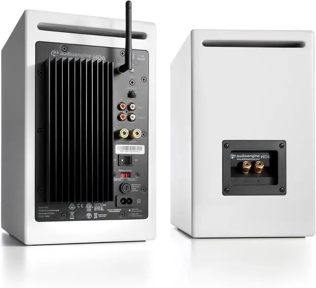 Alt view image 3 of 4 - Audio engine HD6 Premium Bookshelf Speakers  150W wireless Bluetooth with 24-bit audio. Powerful home music system doubles as studio monitors & home theater speakers for rich, dynamic sound.