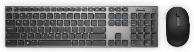 Main image of Dell KM717 Premier Wireless Keyboard and Mouse (Gray)  Sleek, dual-mode Bluetooth/2.4GHz design with premium finish, full-size keyboard, and precision wireless mouse