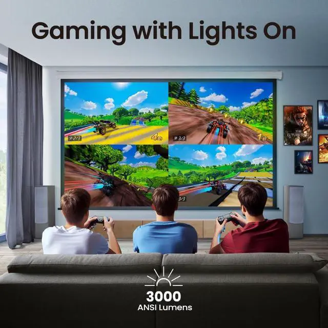 Alt view image 4 of 5 - BenQ TK700ST 4K HDR Short Throw Projector  3000 Lumens, 4ms response, 240Hz, HDR10/HLG, ARC/eARC, 2D Keystone, 1.2x Zoom. Perfect for gaming and home theater with HDR Game Modes