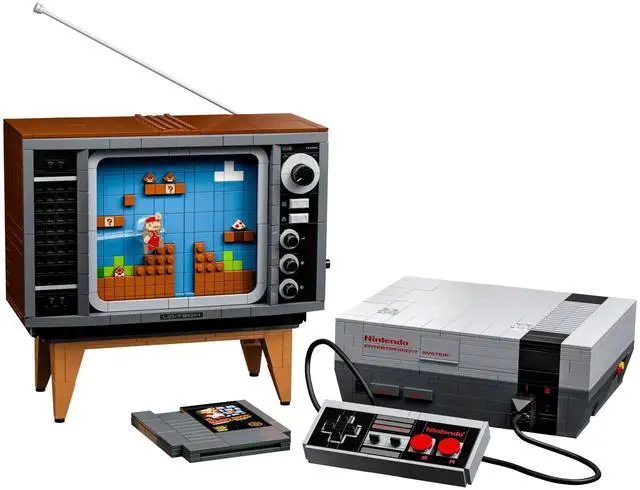 Alt view image 3 of 7 - LEGO Super Mario Nintendo Entertainment System 71374