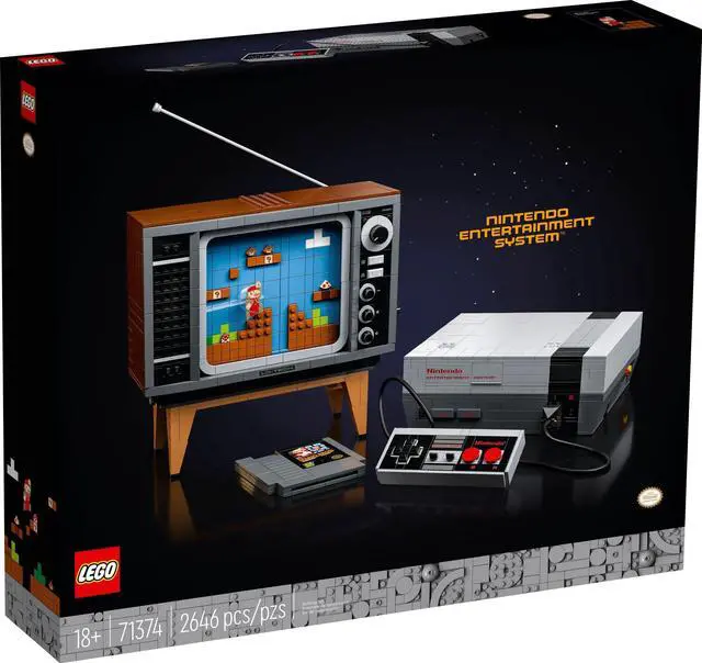 Alt view image 2 of 7 - LEGO Super Mario Nintendo Entertainment System 71374