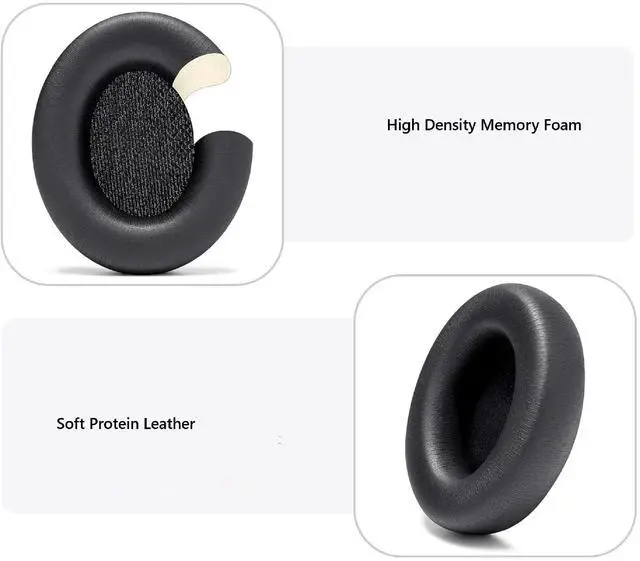Alt view image 3 of 5 - Earpads Cover Replacement for Beats Studio Pro Headphones Ear Pads Cushions with Soft Protein Leather Noise Isolation Foam