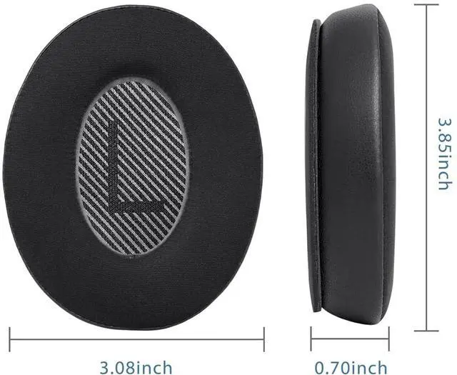 Alt view image 2 of 4 - Earpads Replacement for Bose QuietComfort 45 (QC45), Bose QuietComfort SE (QC SE) SoundTrue & SoundLink Around-Ear Series Headphone Ear Pads Cushions Cool Gel Earmuff withNoise Isolation Foam