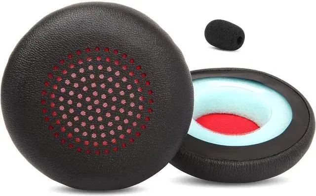 Alt view image 4 of 5 - 2X Earpads cushion for Plantronics Voyager Focus B825/1&2 UC, Voyager 4210/4220, Poly BlackWire 5200/C5200/5210/C5210/C5220/7225, Backbeat Sense  Headset leather ear pads earmuffs