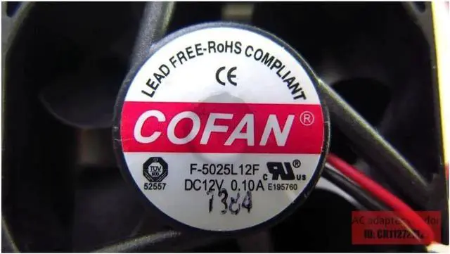 Alt view image 5 of 5 - New COFAN F-5025L 12F DC12V 0.10A 5CM fan 50 * 50 * 25MM