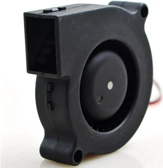 Alt view image 2 of 5 - Delta BUB0512HB Double Ball Bearing Fan Blower Cooling Fan 5015 Centrifugal Fan