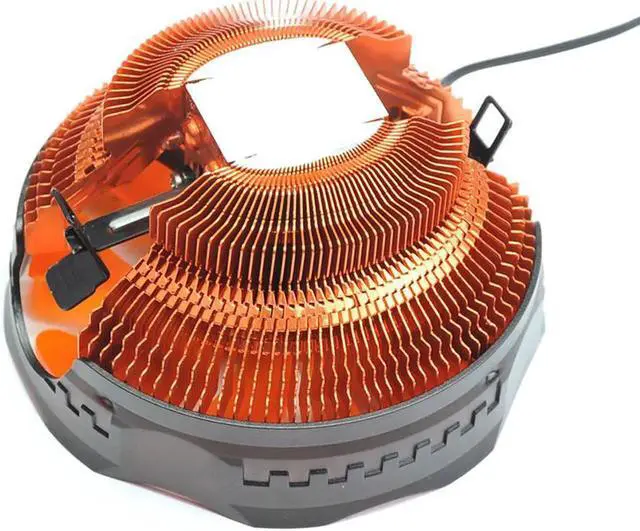 Alt view image 2 of 6 - E121M CPU Cooler 120mm Orange LED 4pin PWM Cooling Fan silent Fan For AMD AM3 Intel 775 1155 1156 Computer Radiator