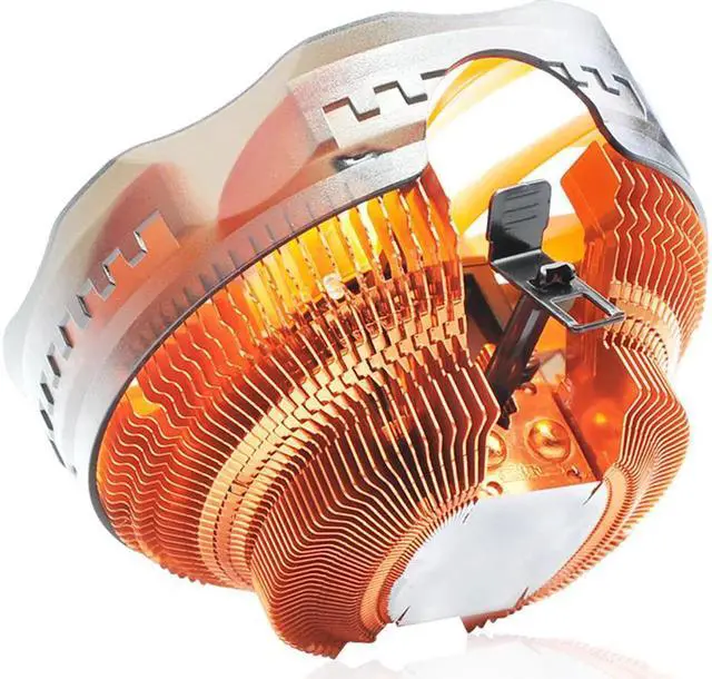 Alt view image 5 of 6 - E121M CPU Cooler 120mm Orange LED 4pin PWM Cooling Fan silent Fan For AMD AM3 Intel 775 1155 1156 Computer Radiator