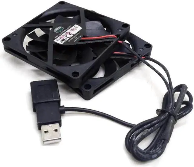 Main image of 2pcs/pair slim USB fan 80mm*10mm DC5V A8010-20RA-2JN-F1 5V 0.25A 8010 8CM Ultra-thin silence cooling fan
